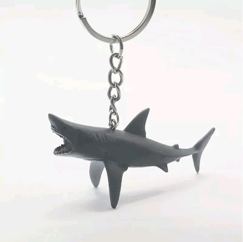 毛毛實驗室 鯊魚 鑰匙圈 鑰匙扣 吊飾 大白鯊 西門町 市集 訂購