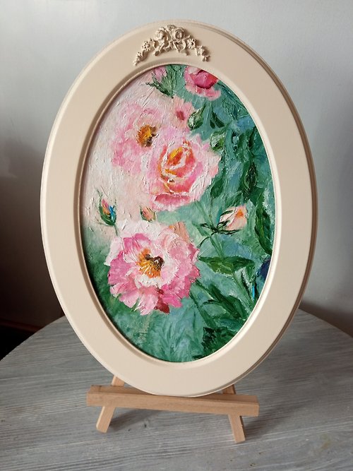 tanycollection Original oil painting Roses as a gift