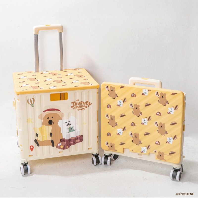 DINOTAENG 4輪摺疊拉箱車 - 露營用品 - 其他材質 橘色