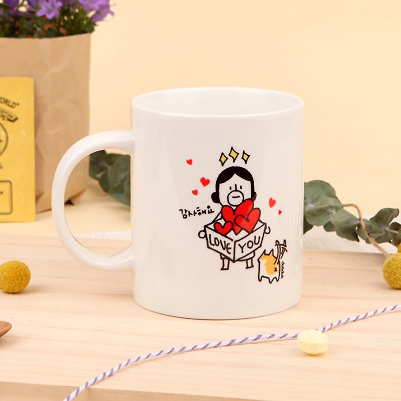 Hello DunDun series mug 06.thanks - Mugs - Porcelain 