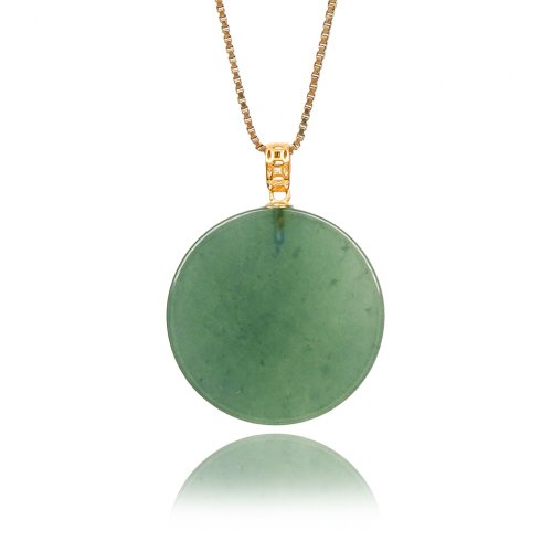 正佳珠寶 Gemsrich Jewelry 【正佳珠寶】翡翠 冰玻種 藍水料圓牌吊墜 天然A貨翡翠吊墜