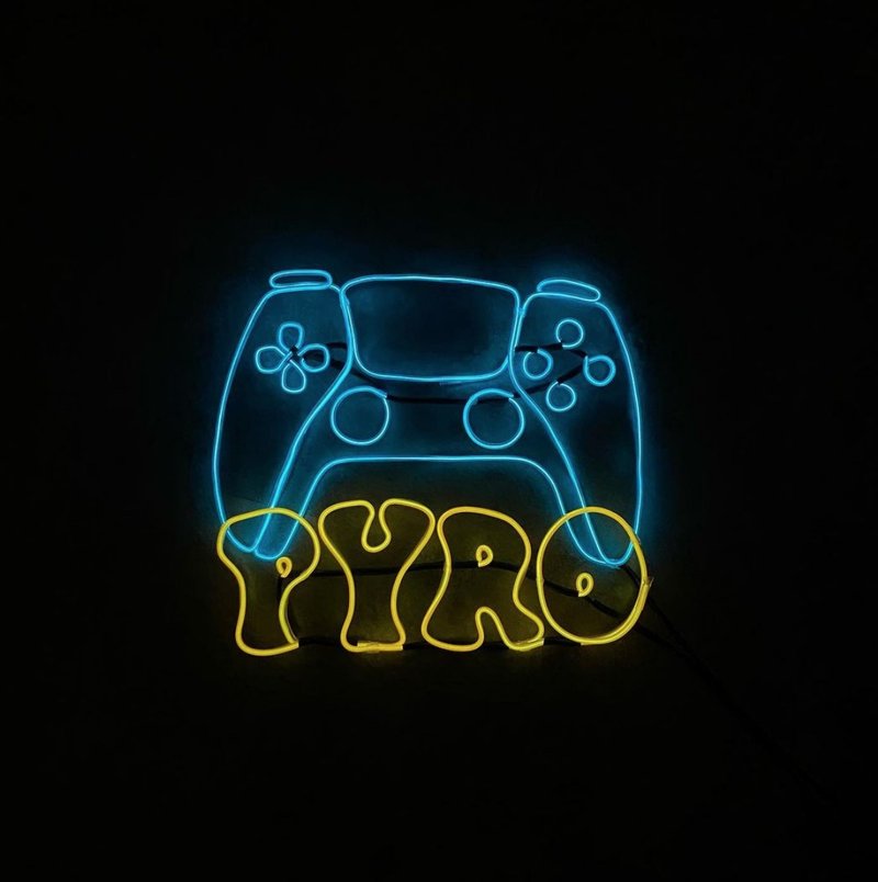 neonlite 客製霓虹文字圖案燈 /電競主題/ - 燈具/燈飾 - 塑膠 藍色