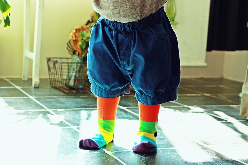 Kids Socks - Neon VII, British Design for Children's Collection - Other - Cotton & Hemp Multicolor