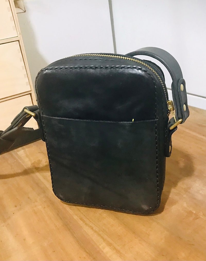 fart kid bag - Messenger Bags & Sling Bags - Genuine Leather Orange