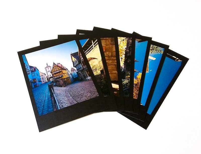 Photographic Postcard Set: Rothenburg ob der Tauber, Germany (7pcs) - การ์ด/โปสการ์ด - กระดาษ หลากหลายสี