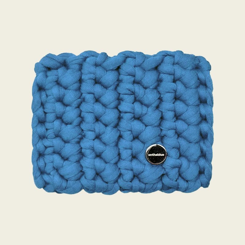 ontheblue card case _ indi blue - 錢包/皮夾/長短夾 - 棉．麻 