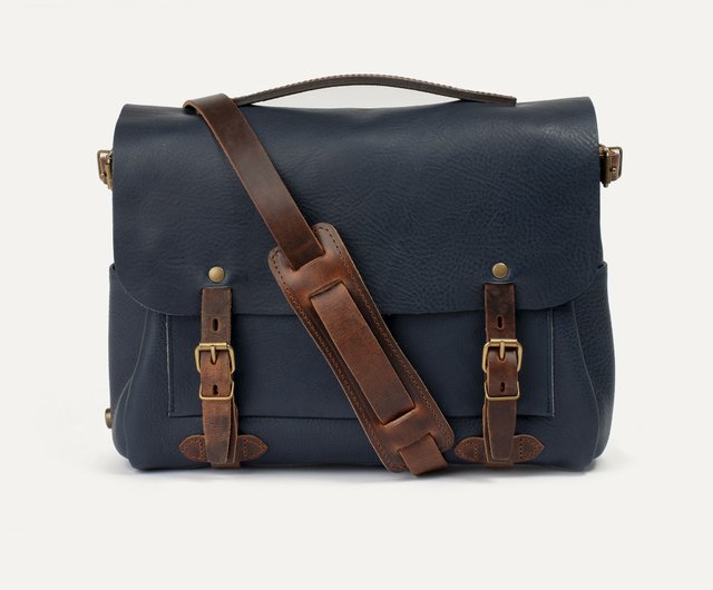 Bleu de Chauffe - エクレアMレザーメッセンジャーバッグ