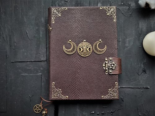junkjournals Gothic spell book of shadows Witch grimoire journal handmade for sale