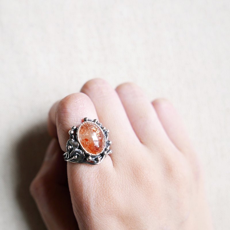 Only one design. Sun imagery sterling silver ring - General Rings - Other Metals Orange