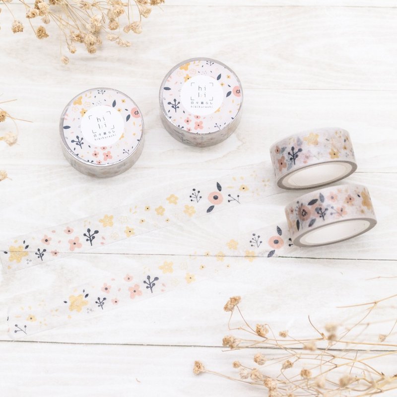 Japanese Washi Tape - Spring Flowers - Washi Tape - Paper 