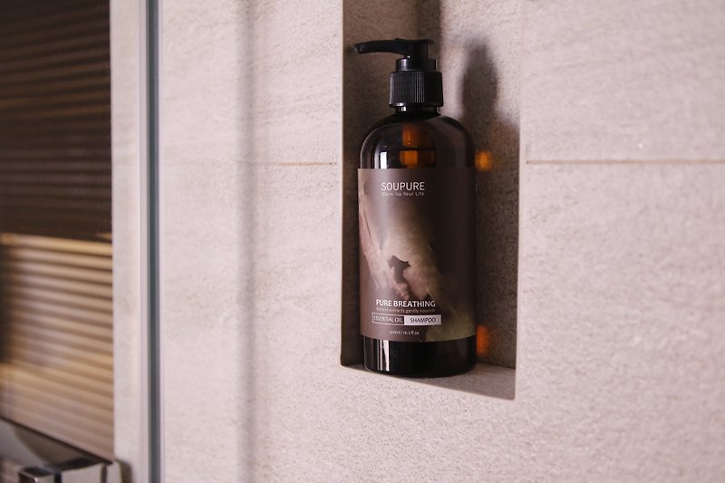 Cleansing Breath Essential Oil Shampoo 300ml - แชมพู - น้ำมันหอม สีนำ้ตาล