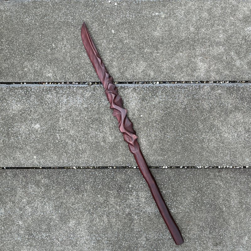 I sell swords, demon knives, Tuoiede wooden knives, wooden swords, sports Tai Chi knives, Belizean rosewood magic swords - Items for Display - Wood Purple