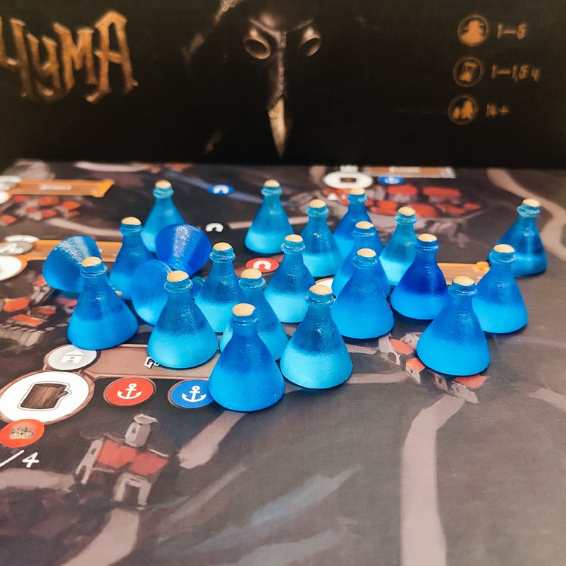 豪華代幣與 Pest 棋盤遊戲相容。 - 桌遊/卡牌 - 其他材質 