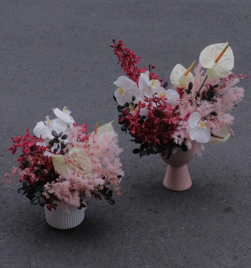 【Opening table flowers】Spring Festival. opening. Birthday. Congratulations on the flower gift. Table flowers I can be picked up by yourself - Plants - Plants & Flowers Pink