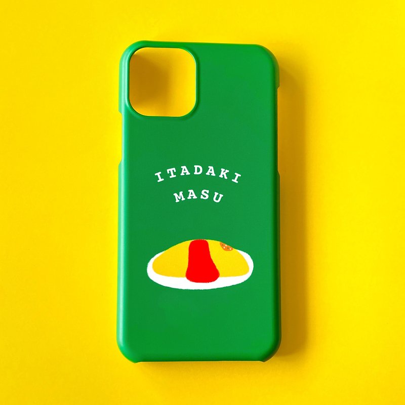 ITADAKIMASU smartphone case - เคส/ซองมือถือ - พลาสติก สีเขียว