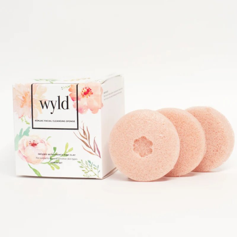 2023新品-加拿大Wyld Skincare法國粉紅尼蒟蒻潔面球3入組 - 浴室用品/收納 - 其他材質 
