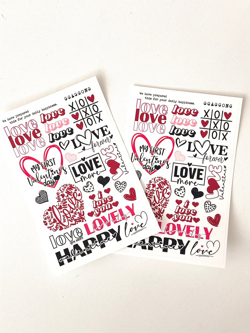 LOVE lettering - 貼紙 - 其他材質 
