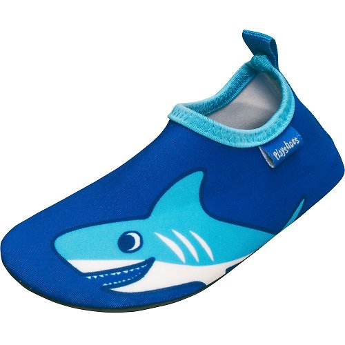 日安朵朵 德國PlayShoes 抗UV水陸兩用沙灘懶人童鞋-鯊魚