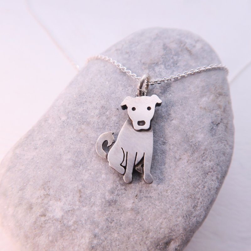 Sterling Silver Mini Dog Pendant - Lop Meeks - Necklaces - Sterling Silver Silver