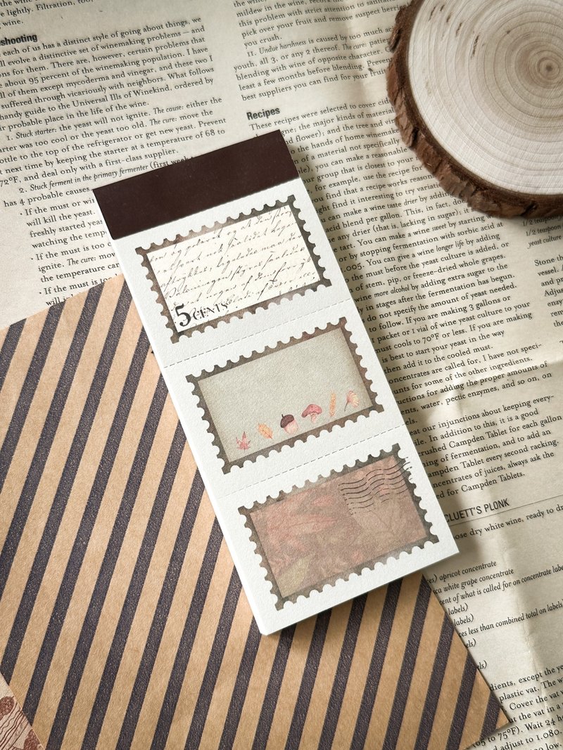 Falling Leaves Notepad - 便條紙/便利貼 - 紙 