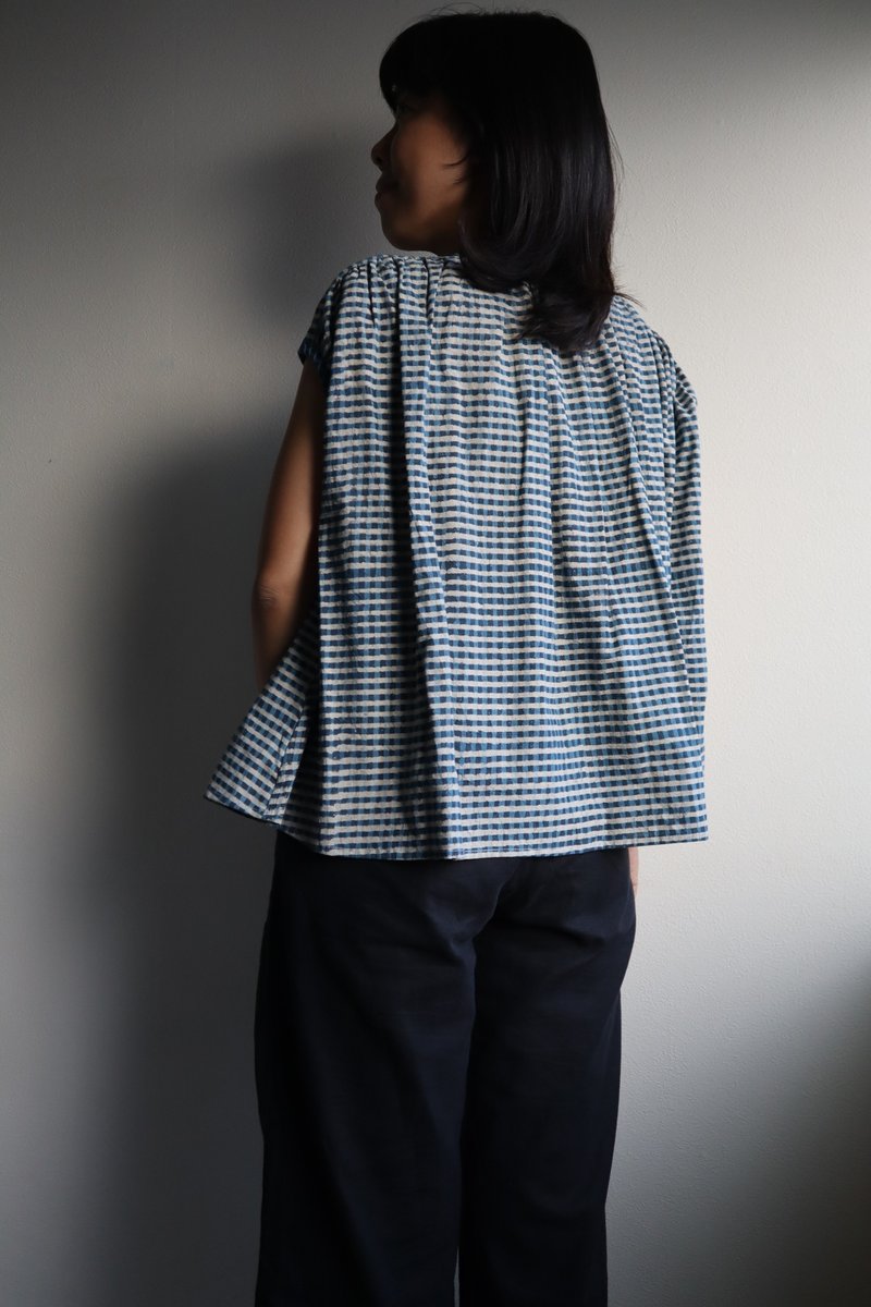 Round sode tops - เสื้อผู้หญิง - ผ้าฝ้าย/ผ้าลินิน 