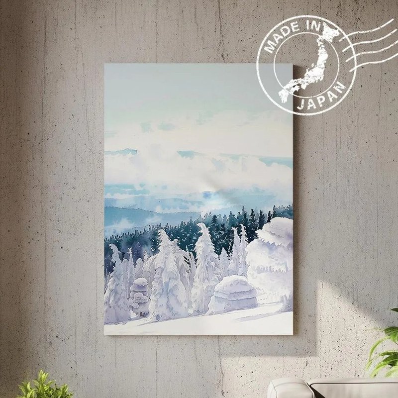 Japan Canvas Print – Mount Zao | Japanese Scenery | Wall Art - Wall Décor - Cotton & Hemp 