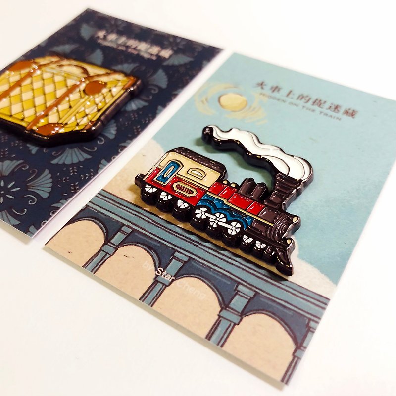 【Magnet Set】Hide and seek on the train - Magnets - Other Metals Brown