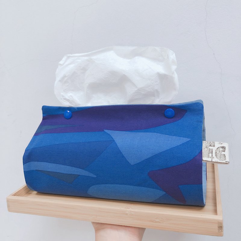 Tissues cover. - Tissue Boxes - Cotton & Hemp Blue
