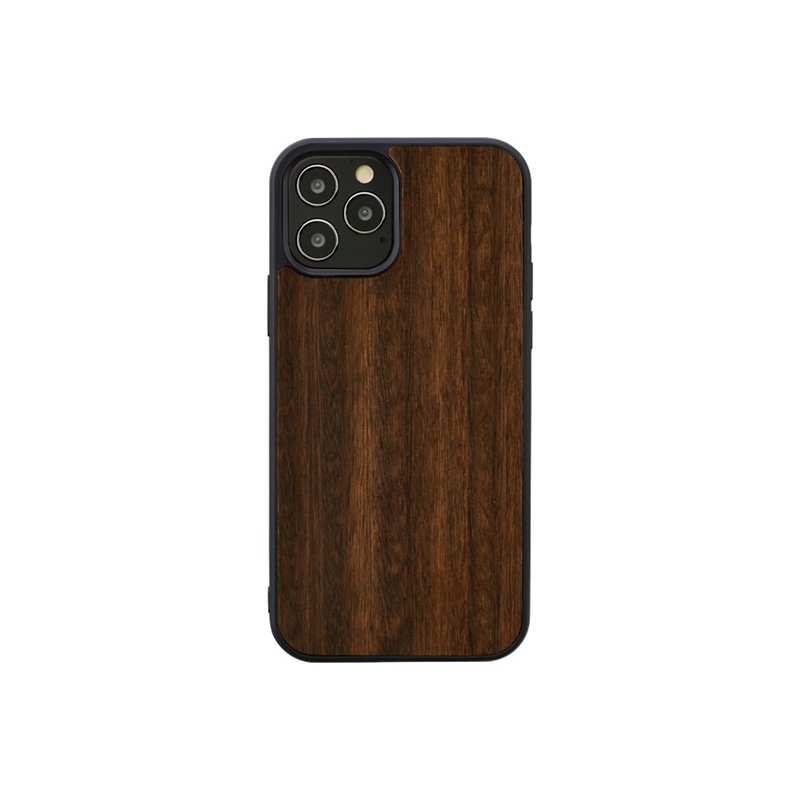 Man＆wood iPhone 12miniクラシックログシェイプ保護ケース-ユーカリ
