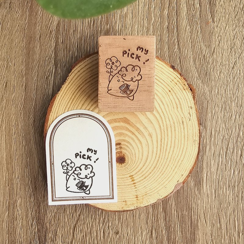 My Pick Rubber Stamp - Stamps & Stamp Pads - Wood Brown