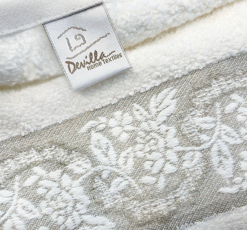 Spring Love - Portugal Import I Texture Thick Touch I Hair Towel I Bath Towel II Towel Sale - Towels - Cotton & Hemp White