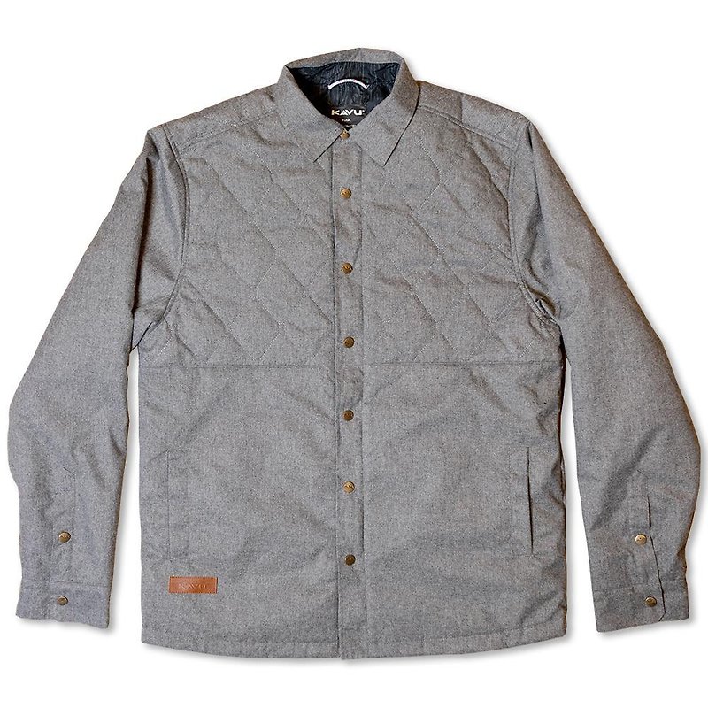 【西雅圖 KAVU】Delridge 休閒保暖襯衫夾克 希瑟灰 #373 - 男夾克/外套 - 聚酯纖維 灰色