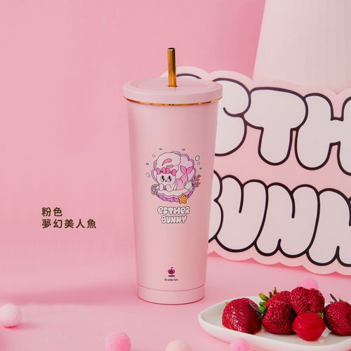 エスターバニー】ステンレスストローカップ、タンブラー、ウォーター