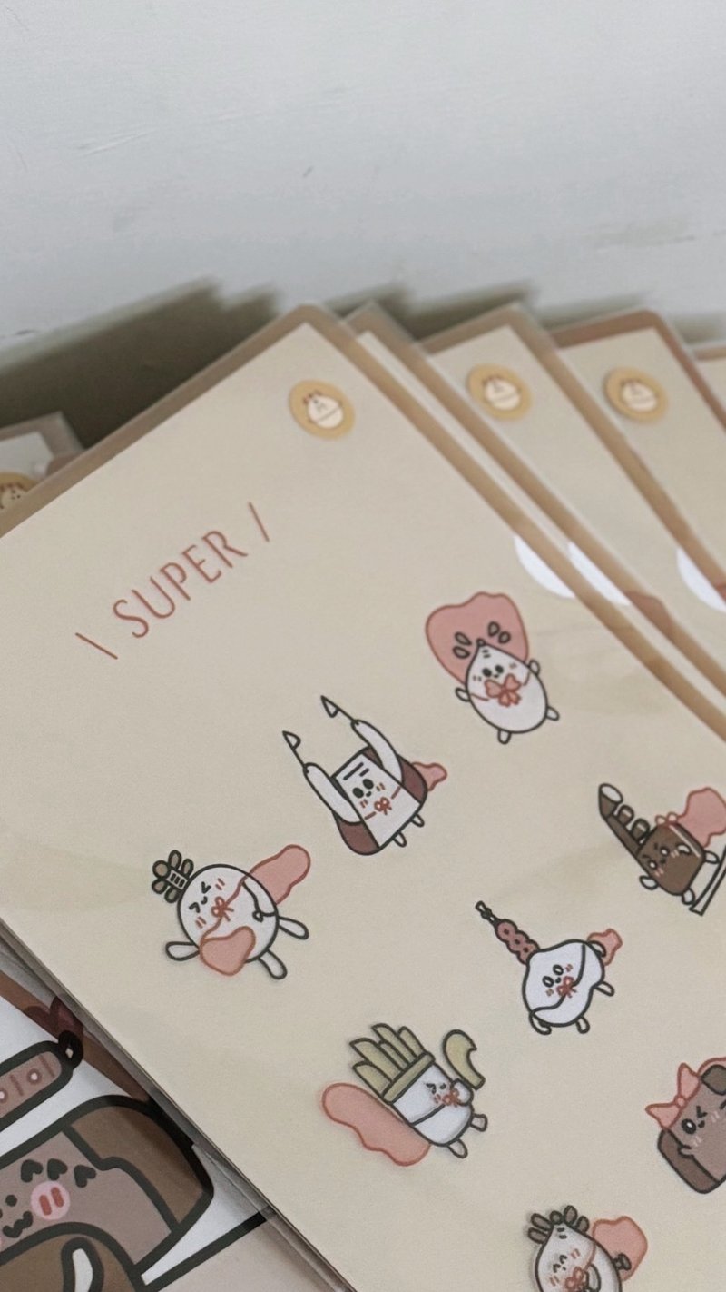 国楽クリアファイル - 国楽超人SUPERバージョン - クリアファイル - その他の素材 ホワイト