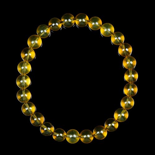 正佳珠寶 Gemsrich Jewelry 【正佳珠寶】琥珀藍珀 金藍高淨水 6mm 琥珀藍珀手珠