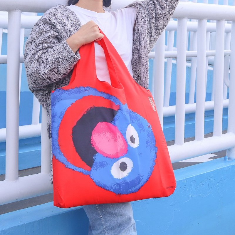ENVIROSAX Australian Reusable Shopping Bag-Sesame Street Grover - Messenger Bags & Sling Bags - Polyester Multicolor
