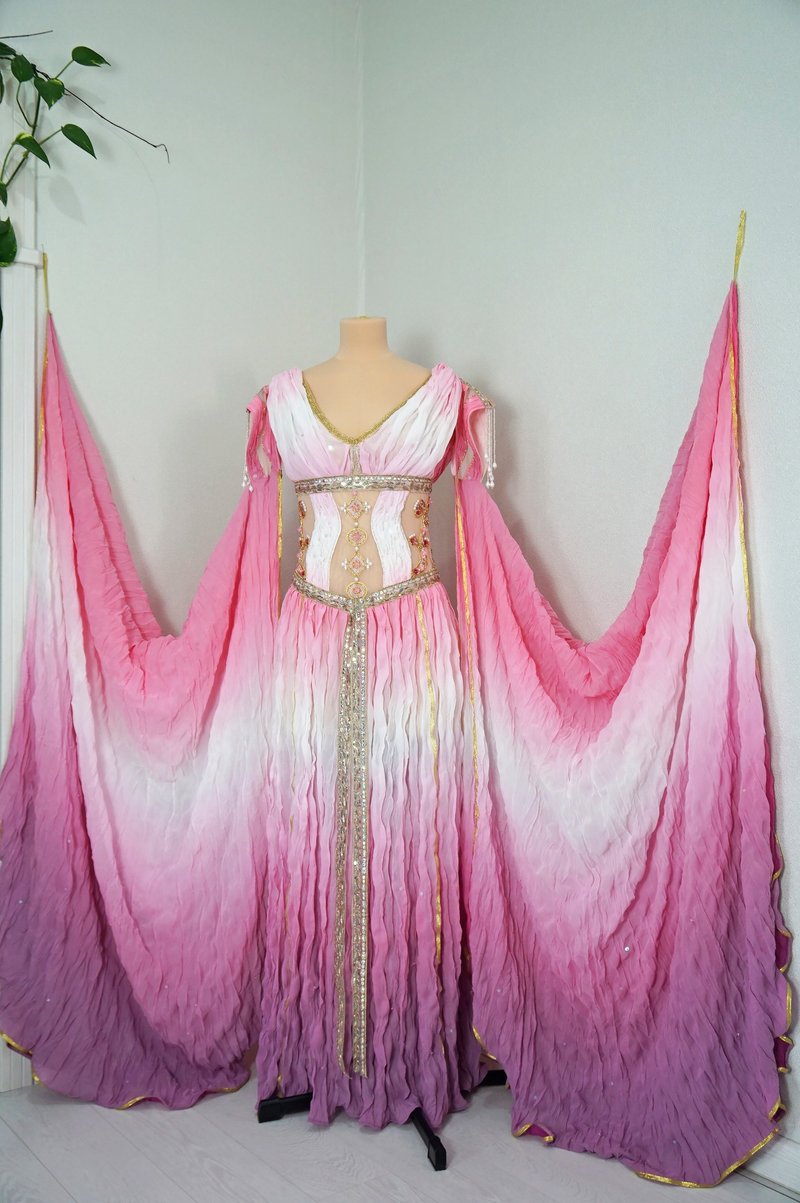 The Bride of Dracula Aleera costume - Van Helsing cosplay - 禮服/小禮服 - 其他材質 粉紅色