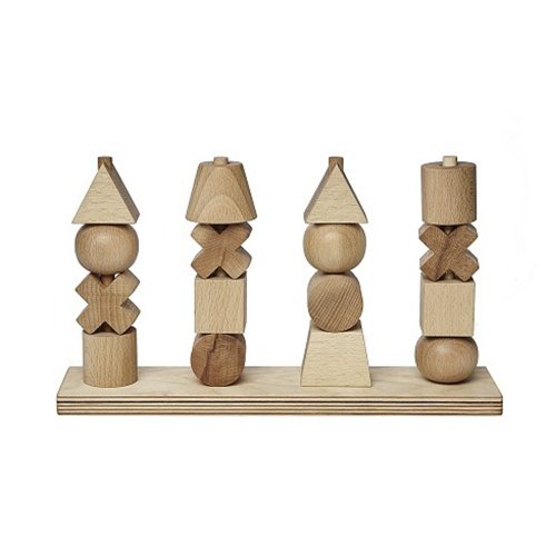 Little Wonders 親子概念店 Wooden Story - 幾何疊疊樂 - Natural - XL