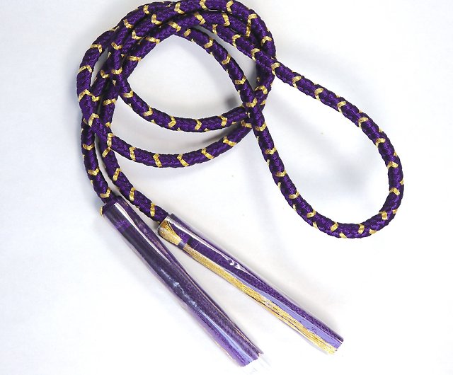JAPANESE KUMIHIMO with Tassels -Purple /Braided Cord for Interior, DIY etc  - Shop tabbyscode Other - Pinkoi