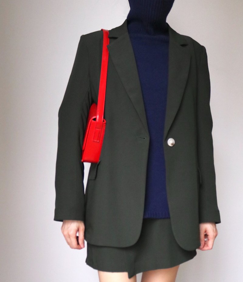 soho suit set 松針葉綠西裝套裝(可拆售) - 外套/大衣 - 其他材質 