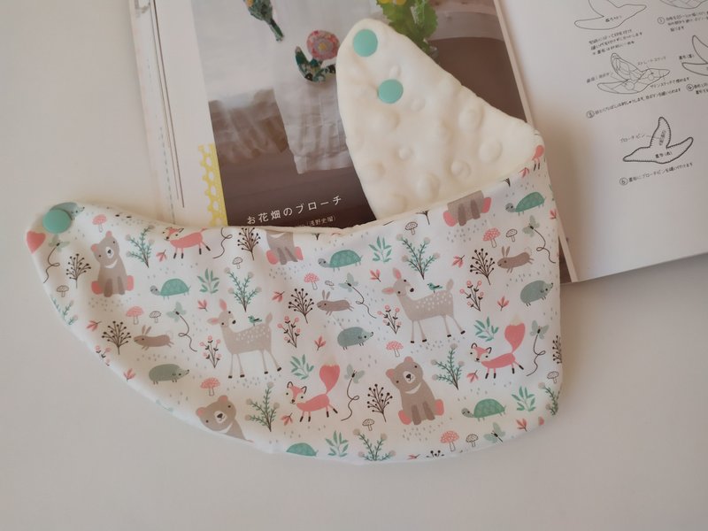 [Ships within 5 days] Ships within 5 days Tilted Head Bear Neck Warmer, Scarf, Warm Scarf, Treasure - Bibs - Cotton & Hemp Multicolor