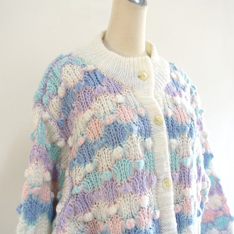 │Slowly│ color balloons - vintage coat │vintage. Vintage. - Women's Sweaters - Wool Multicolor