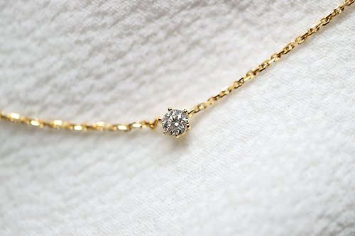 Xing Li Jewelry 幸李輕珠寶 經典六爪鑽石鎖骨項鍊