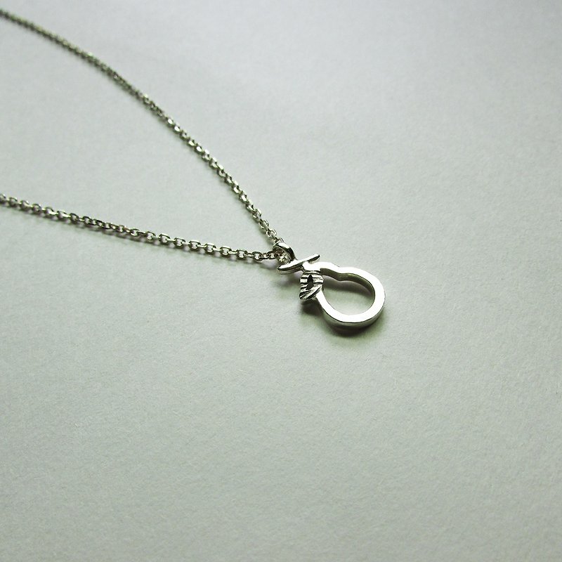 pomelo necklace | mittag jewelry | handmade and made in Taiwan - Necklaces - Silver Silver