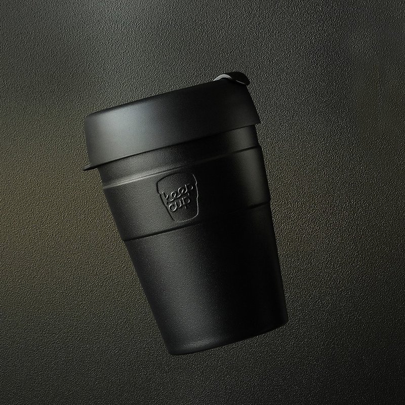 KeepCup Thermal M - Black - แก้วมัค/แก้วกาแฟ - สแตนเลส สีดำ