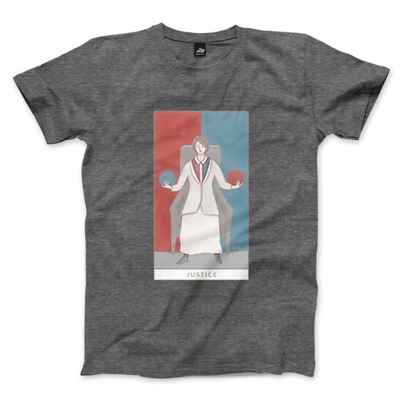 XI | The Justice - heather gray - Unisex T-Shirt - Men's T-Shirts & Tops - Cotton & Hemp 
