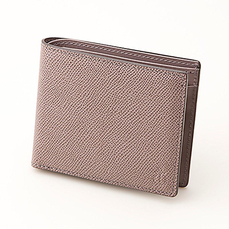 Shade wallet fold type - กระเป๋าสตางค์ - หนังแท้ สีเทา