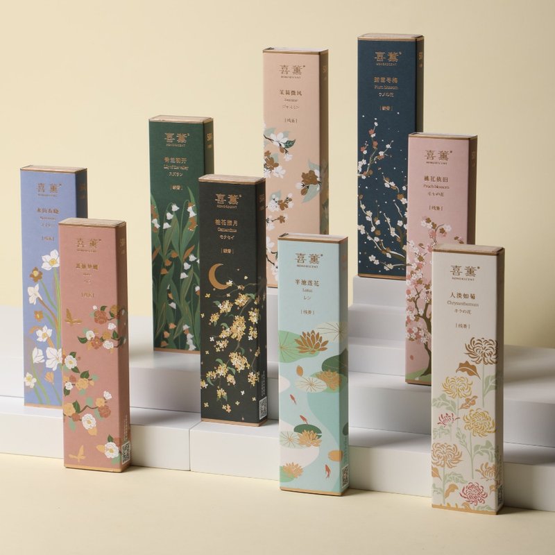 【Floral Scents】100% Natural Unique Incense Sticks│Chemicals Free for Relaxation - น้ำหอม - พืช/ดอกไม้ 