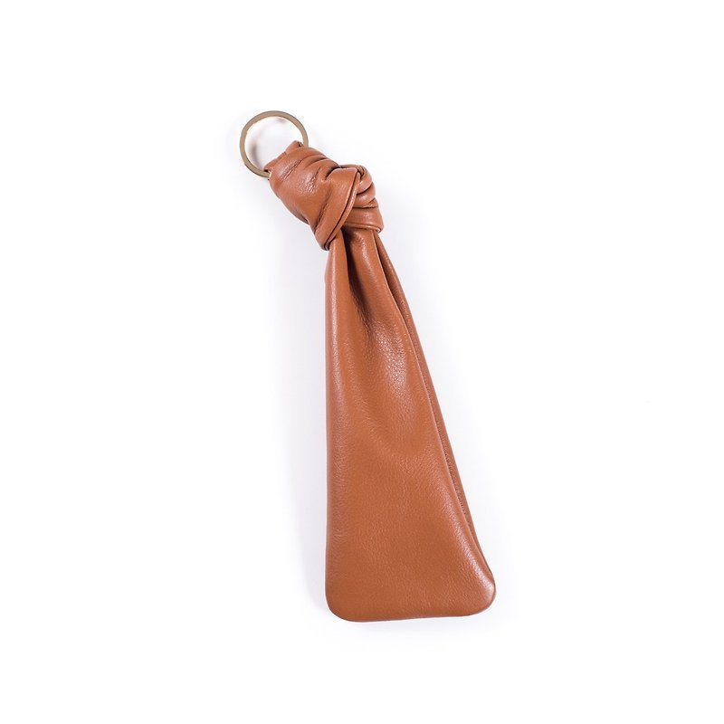 Patina Knot custom handmade leather zipper bag zipper Wallets · - Coin Purses - Genuine Leather Brown