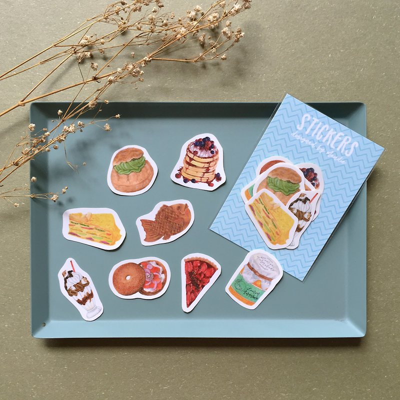Watercolor Yummies Sticker Pack - Stickers - Paper Multicolor